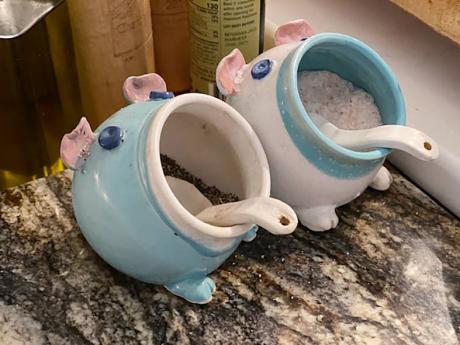 Credit: Contributed Pig salt and pepper holders are a great talking point.