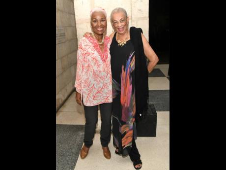 Credit: Rudolph Brown It was certainly no coincidence that jazz and blues diva, Myrna Hague (left) and Carole Reid were marked present.