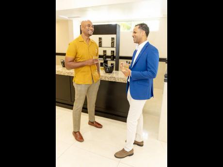 Credit: Jamila Litchmore Dr Alfred Dawes, medical director of Carivia Medical and CEO of Windsor Wellness (left) and Ben Sinclair, junior brand manager of Johnnie Walker shared tips on men’s wellness over a glass of Johnnie Walker.