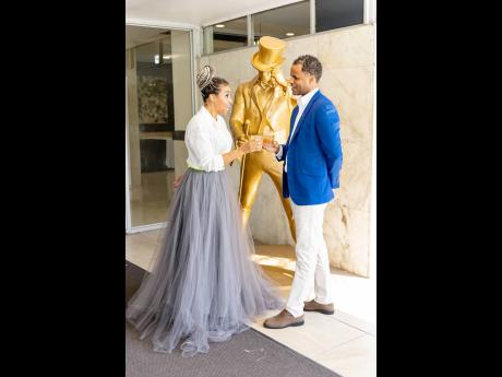 Credit: Contributed Cheers! Workshop coordinator Kiki Thoms and Ben Sinclair, junior brand manager of Johnnie Walker toasted the conclusion of the successful first staging of the Men-Tell Workshop.