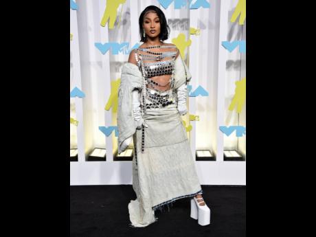 Styled by LA-based stylist Kris Fe, PUSH Performance Of The Year nominee Shenseea wore Marc Jacobs. 