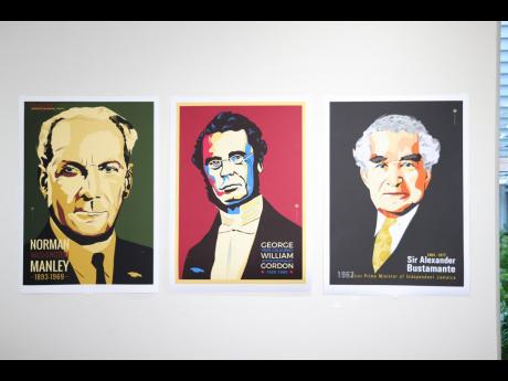 Credit: William Richards Portraits of Jamaican personalities by Greek graphic designer Maria Papaefstathiou.