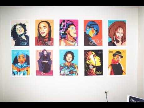 Credit: William Richards Portraits of Jamaican personalities by Greek graphic designer Maria Papaefstathiou