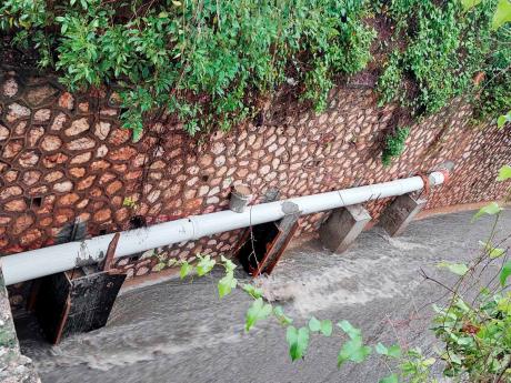 Construction of a sewage pipeline by Millard Development Company Limited in the Spring Way storm-water drain in Waterworks, St Andrew, has been abandoned. 