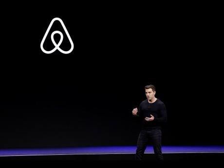In this February 22, 2018 photo, Airbnb co-founder and CEO Brian Chesky speaks during an event in San Francisco.