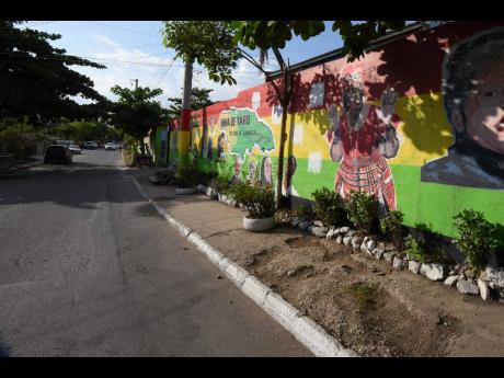 Residents are happy for the beautification of their community in Denham Town.