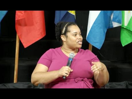 Credit: Christopher Thomas Dr Lori-Ann Bellanfante addressing the West Jamaica Conference of Seventh-day Adventists’ annual ‘Save Your Breast’ Symposium, which was held to mark the start of Breast Cancer Awareness Month on Sunday October 2.