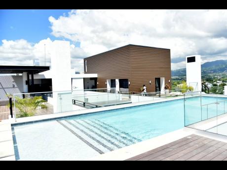 The rooftop pool is perfect for relaxing.