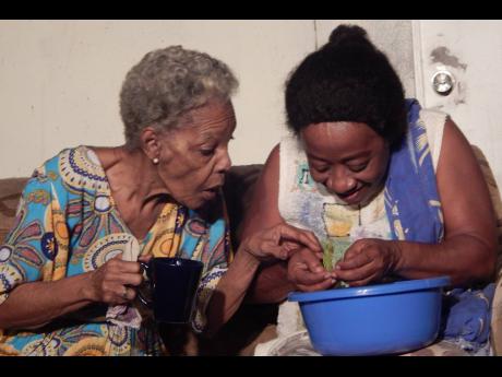 Leonie Forbes (left) and Rosie Murray play mother and daughter in ‘Not My Child’.