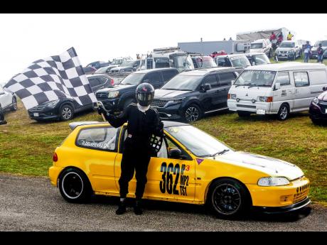 A hard fought checkered flag for David Delaphena.