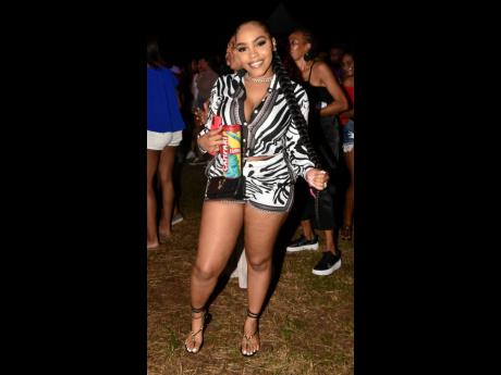 Influencer and bride-to-be Shanzi unleashed her wild side in a zebra-print shorts set. 