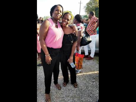 Camese with her late mother, Janice Williams