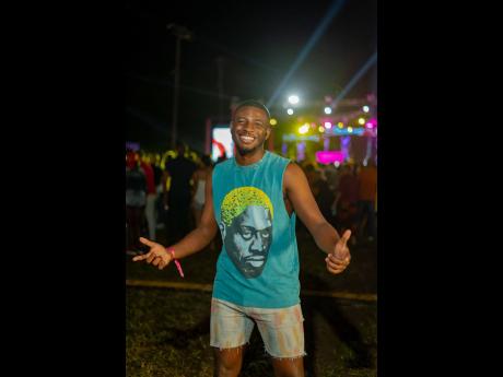 Credit: Contributed Soca junkie Javaughn Gordon is all smiles and having a blast at the launch.