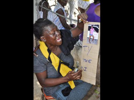 Forty-year-old Veronica Nelson, mother of 16-year-old Vanessa Kirkland, who was killed in a police shooting on Norman Road, Kingston 13.