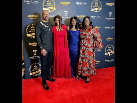 From left: Warren Salmon, First Friday; 2022 Science and Technology awardee Claudette MC Gowan, CEO Protexxa & Global It Leader; Patricia Bebia Mawa, executive vice president of Afroglobal Television and Nadine Spencer, CEO of Black Business and Profession