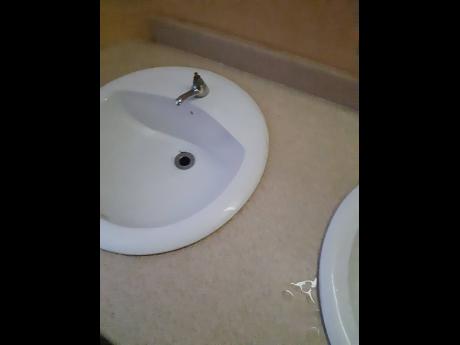 Credit: Corey Robinson Broken and missing bathroom fixtures was a feature at some public hospitals.