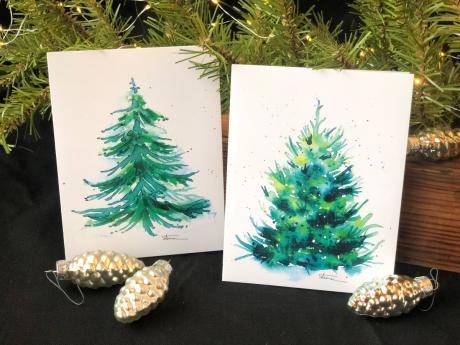 Not only can handmade cards feel more special than store-bought or digital ones (or none at all), but gathering to make them can be a social activity for kids and grownups during the holidays.
