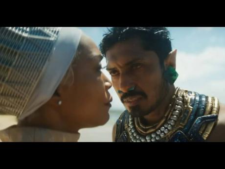 Credit: Contributed Angela Bassett as Queen Ramonda and Tenoch Huerta as Namor in ‘Black Panther – Wakanda Forever’.
