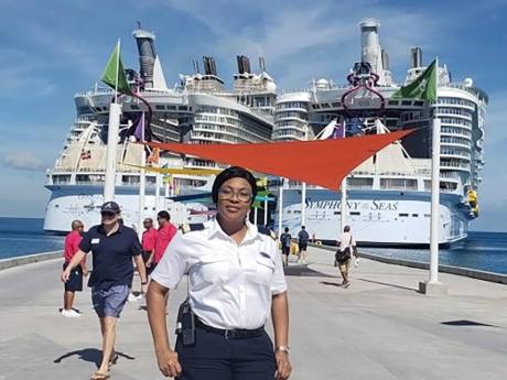 Restaurant manager for Royal Caribbean’s Wonder of the Seas, Janet Jackson Dinnall.