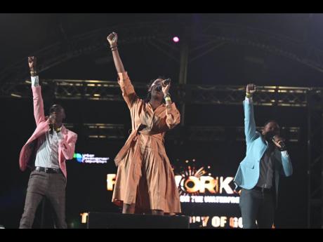 Levy's Heritage perform at Fireworks on the Waterfront on New Year's Eve.