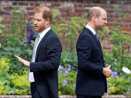 Prince Harry (left) and Prince William