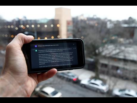 
A ChatGPT prompt is shown on a mobile device.