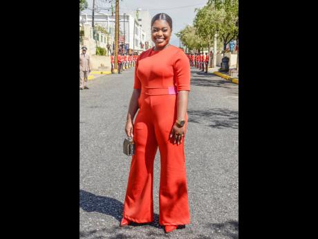 Opposition Spokesperson on Youth, Senator Gabriela Morris, jumps into the love season with her style taking on radiant red. 