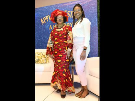‘Appleton Estate: A History’ lead researcher Professor Verene Shepherd (left), Centre of Reparations Research at The University of the West Indies, Mona, is joined by  contributor Gabrielle Hemmings. 