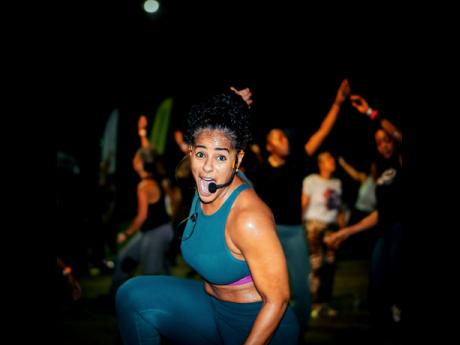 Shani McGraham-Shirley is in her high-energy element while teaching a soca class.