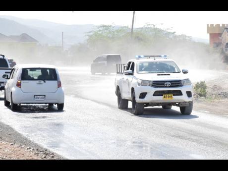 A haze of dust covered parts of St Thomas on Thursday.