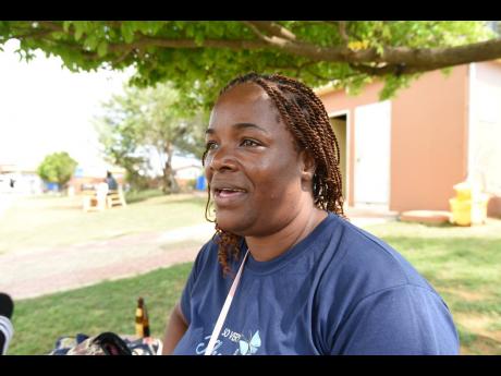 Credit: Ian Allen/Photographer St Elizabeth resident Fay Gooden-Williams says she is concerned about the lack of a perimeter wall along the seaside of the JAG Myers Municipal Park in Black River after a crocodile came ashore recently to sunbathe.