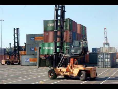
This photo shows a section of the Kingston Wharf, a multipurpose port terminal.