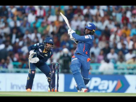 Credit: Courtesy of iplt20.com
Luknow Super Giants batsman Kyle Mayers swings away a delivery during his knock of 24 in an Indian Premier League encounter against the Gujarat Titans at the Bharat Ratna Shri Atal Bihari Vajpayee Ekana Cricket Stadium yesterday.