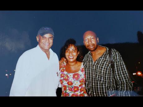Credit: Contributed Music icon Harry Belafonte at Rose Hall Great House for the Air Jamaica Jazz and Blues Festival in early 1990s with the late Marie Walker, the at the Jamaica Tourist Board and Dave Rodney, also then with JTB and contributing Gleaner writer.