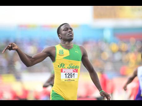 St Jago High’s Demario Prince won the long jump with a best of 7.42 metres.