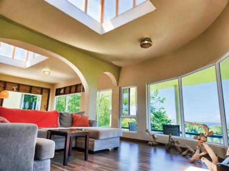 The picturesque living room.