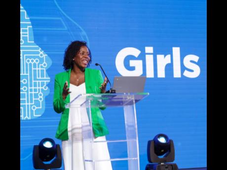 Senior product manager at Google Natalie Bennett during her keynote address