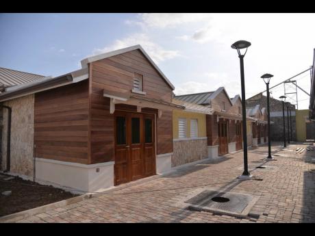 A section of under-construction artisan village located at the Hampden Wharf in Trelawny. 
