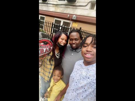 Donna Smikle-Anderson with husband Melvin Anderson and sons Melvin Anderson Jr and
Mylz Anderson