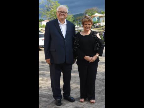 Credit: Ashley Anguin Member of Parliament Karl Samuda (left) and his wife, Pauline.