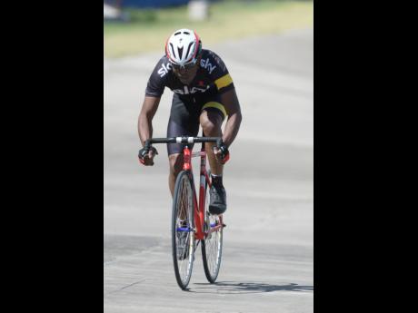This photo shows Dr Wayne Palmer competing at a Jamaica Cycling Federation’s development meet at the National Stadium all the way back in 2018.