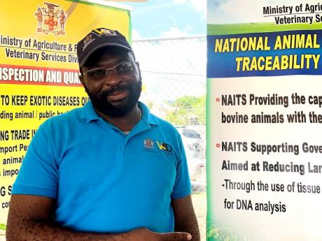 Credit: Asha Wilks Ricardo Miller, an animal health technician for Kingston and St Andrew (KSA) who spoke with The Gleaner during the 27th staging of the Kingston and St Andrew Association of Branch Societies/Jamaica Agricultural Society (JAS) Agro Fest, which was held on Sa