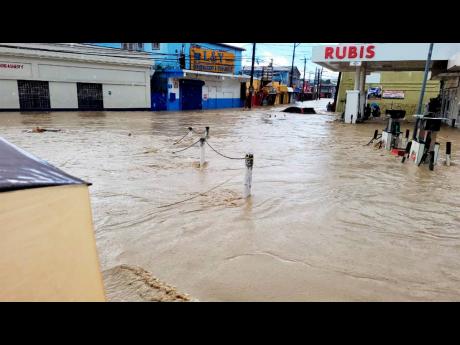 This 2022 photo shows flooding in Port Maria, St Mary. Kristen Gyles writes: Any plan to save the incoming floodwaters?