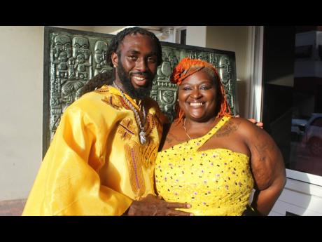 High fashion was the order of the evening and Jamaican Brian Morris and his Nigerian wife, Laquetha Morris, seem to have got and obeyed the memo.