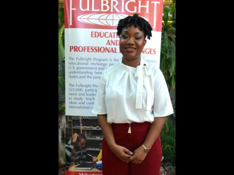 Nickania Pryce, 2023 participant in the Fulbright Scholar-In-Residence Programme.