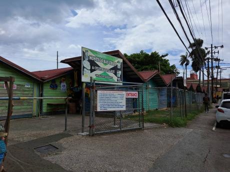 The front entrance of the Harbour Street Craft Market in Montego Bay, St James.