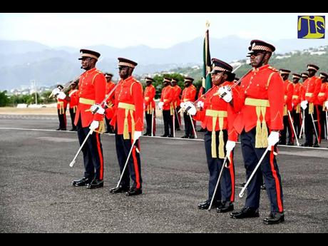 Officer Cadets at the Initial Officers’ Training Programme Commissioning Parade held on Friday, August 18, at Up Park Camp, St Andrew.