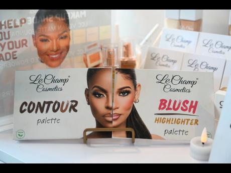 Credit: Ricardo Makyn Le Champ Cosmetics sister palettes for contour and blush/highlighter.