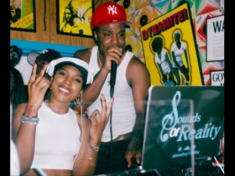 Kyler ‘DJ Sounds of Reality’ Reality and Austin ‘DJ Khalil’ McKenzie (right) working together on the set at No Long Talk.