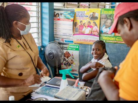 Medical check-ups were among some of the services offered to residents.